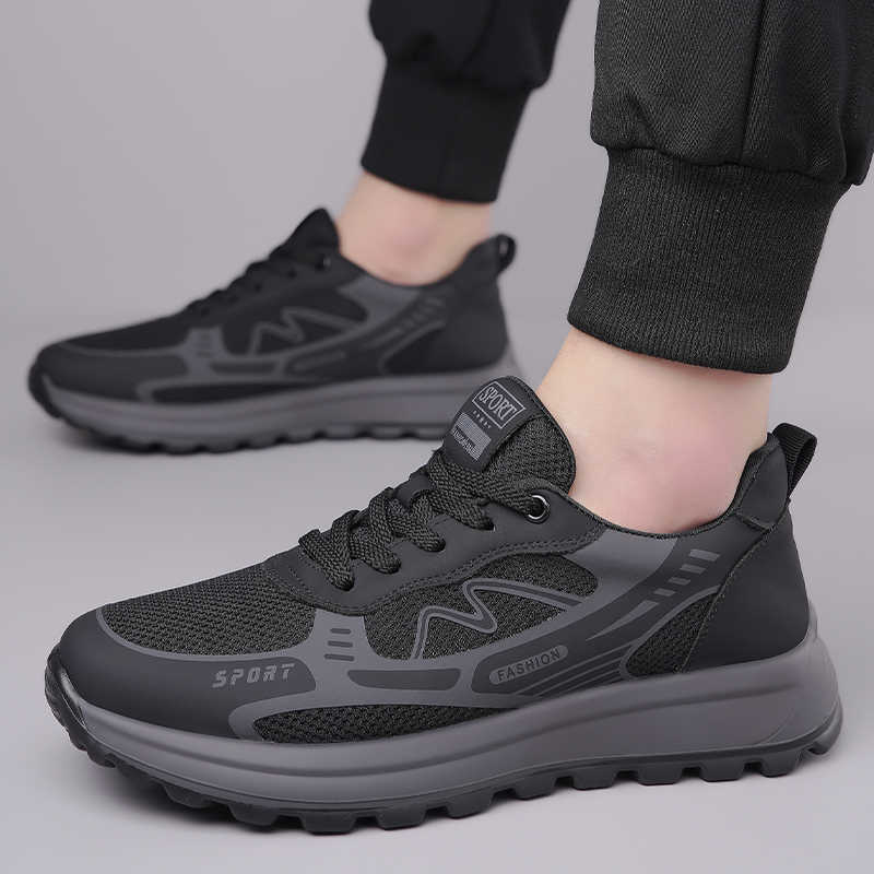 Men Shoes Trainers - รองเท้าบูทหุ้มข้อสูงแบบผูกเชือก ลายฉลุ สำหรับฤดูร้อน แบรนด์หรู รองเท้าผ้าใบผู้ชาย รองเท้ากีฬา