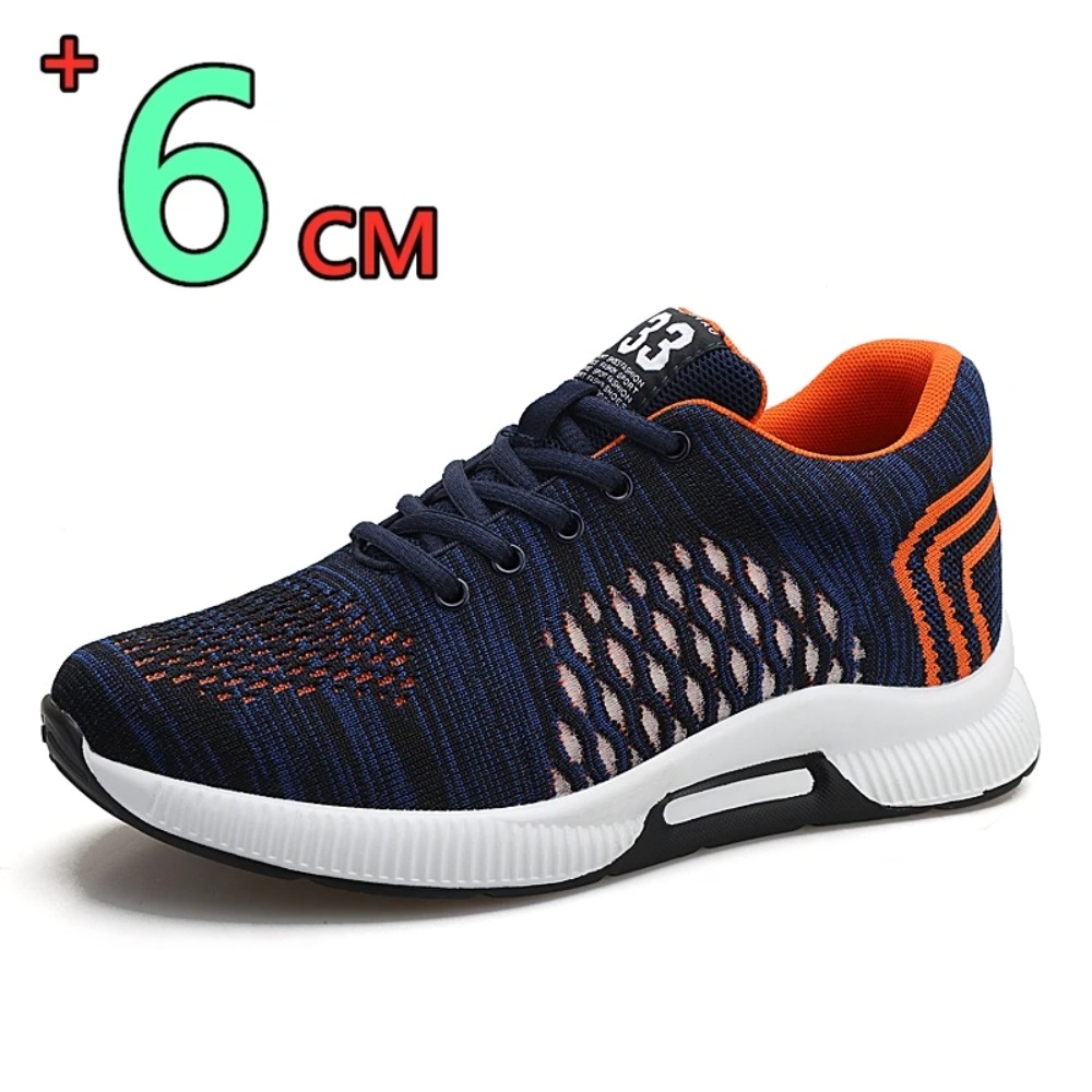 Men Shoes H&M - รองเท้าผ้าใบลำลองผู้ชายปี 2026 รองเท้าเสริมส้นแบบซ่อนสำหรับฤดูร้อน รองเท้าเพิ่มความสูง 6 ซม.