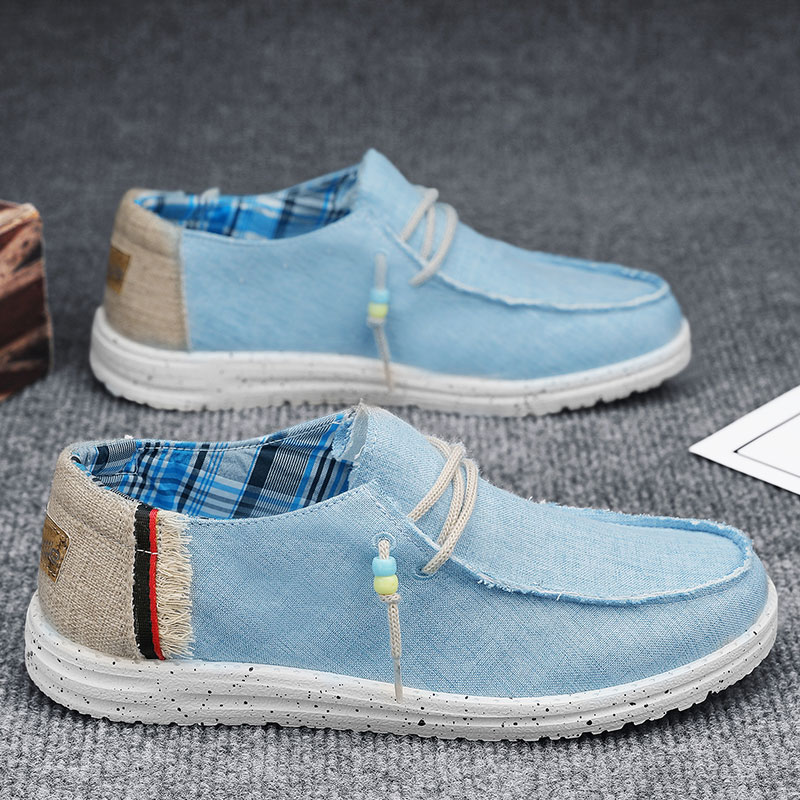 Men'S Shoes Navy Blue - รองเท้าลำลองสีน้ำเงินของผู้ชายสำหรับฤดูใบไม้ผลิฤดูร้อนรองเท้าขับรถแบบสลิปออนน้ำหนักเบารองเท้าโลฟเฟอร์รองเท้าผ้าใบชายระบายอากาศตัดต่ำสำหรับผู้ชาย
