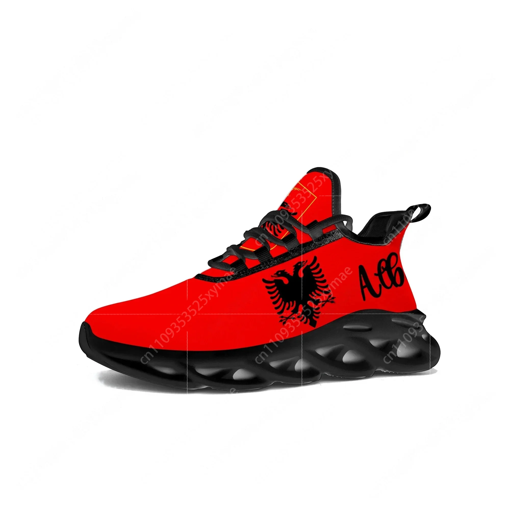 Men'S Shoes Good For Running - รองเท้าผ้าใบลายธงชาติแอลเบเนีย สำหรับผู้ชายและผู้หญิง รองเท้ากีฬาวิ่งคุณภาพดี รองเท้าสั่งทำพิเศษ แบบผูกเชือก วัสดุตาข่าย