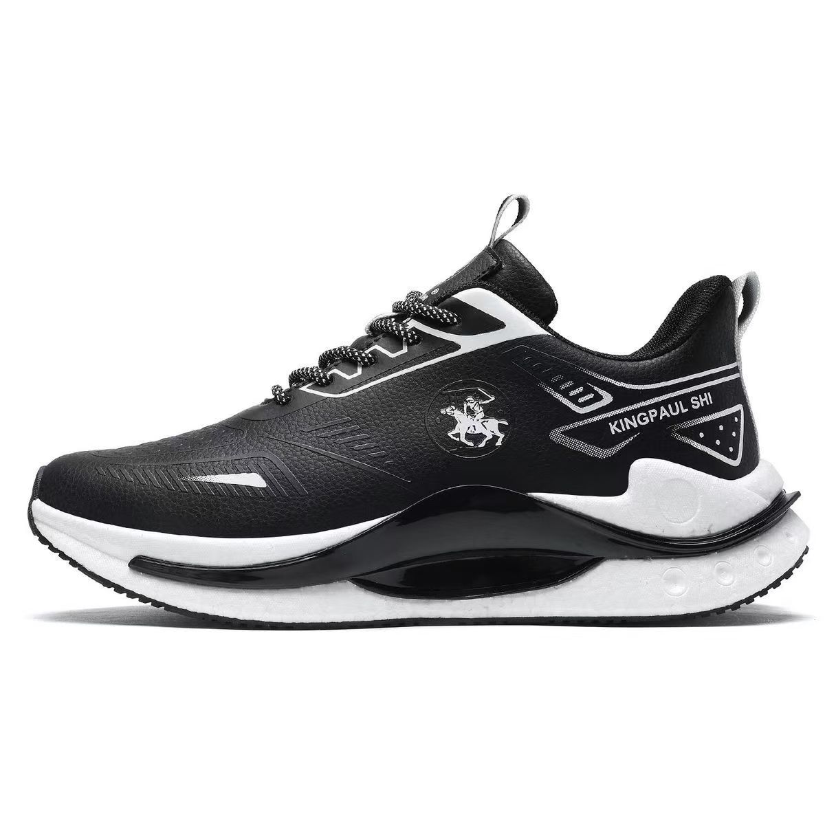 Men'S Shoes Navy Blue - รองเท้าวิ่งผู้ชายแบบมีเบาะลม กันลื่น กันน้ำ หนัง 3 สี