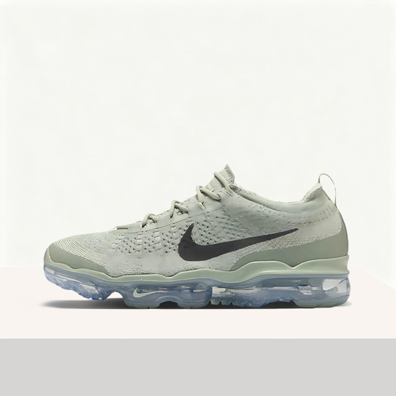 Men'S Shoes Vapormax - ไนกี้ เวเปอร์แม็กซ์ ฟลายนิตรองเท้าผ้าใบไลฟ์สไตล์ทรงเตี้ยที่สวมใส่สบาย ใช้งานได้หลากหลาย และทนทานสำหรับผู้ชาย สีเขียวและสีเทา