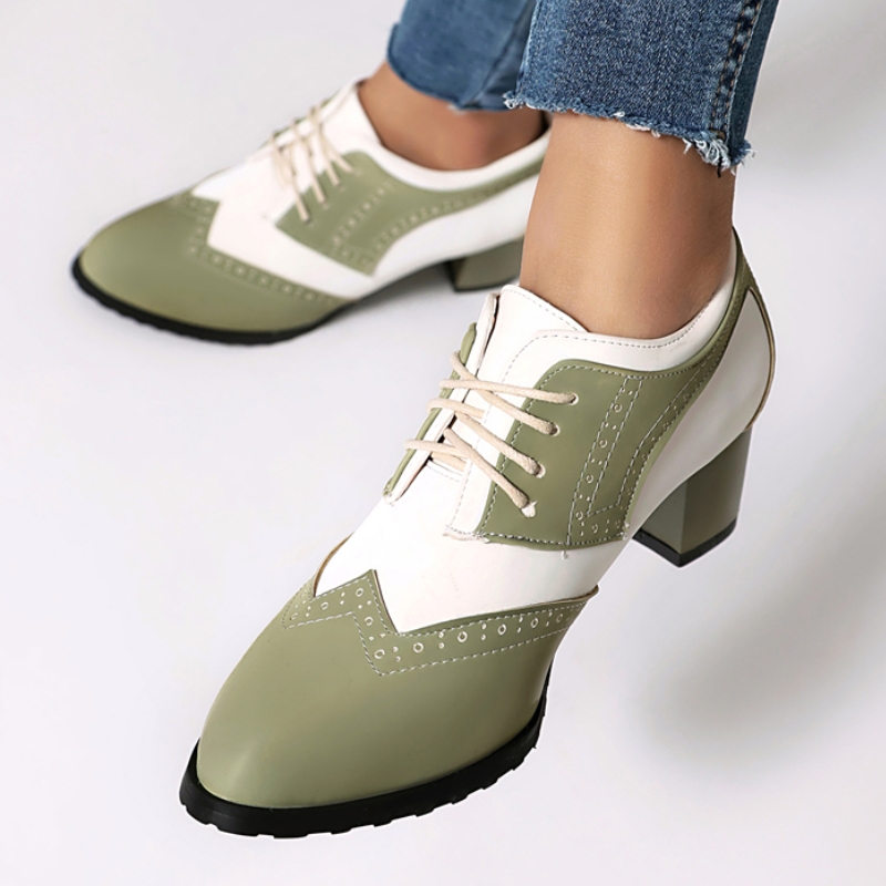 Men Shoes Office - รองเท้าส้นเตี้ยผู้หญิงไซส์ใหญ่ 52 สไตล์โลลิต้า รองเท้าโลฟเฟอร์สีดำเขียว ส้นเตี้ย สำหรับใส่ทำงาน