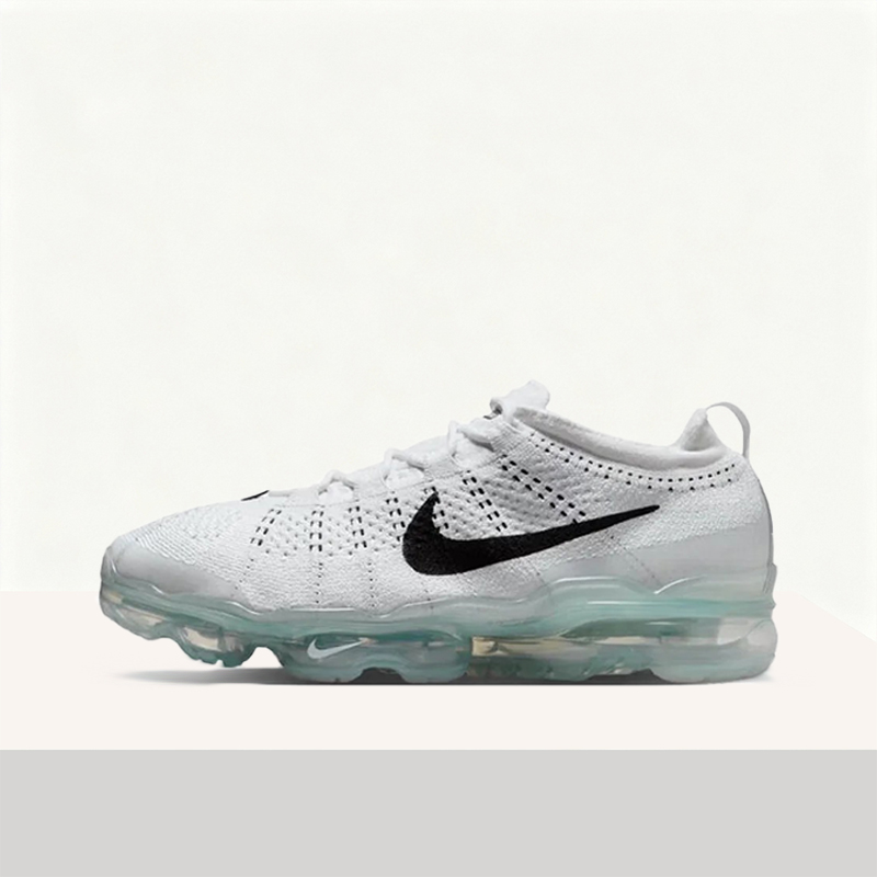 Men'S Shoes Vapormax - ไนกี้ เวเปอร์แม็กซ์ ฟลายนิตรองเท้าลำลองสำหรับผู้ชาย-สีขาวมีสไตล์, สวมใส่สบาย, น้ำหนักเบา, รองเท้าผ้าใบทรงเตี้ยระบายอากาศได้ดี