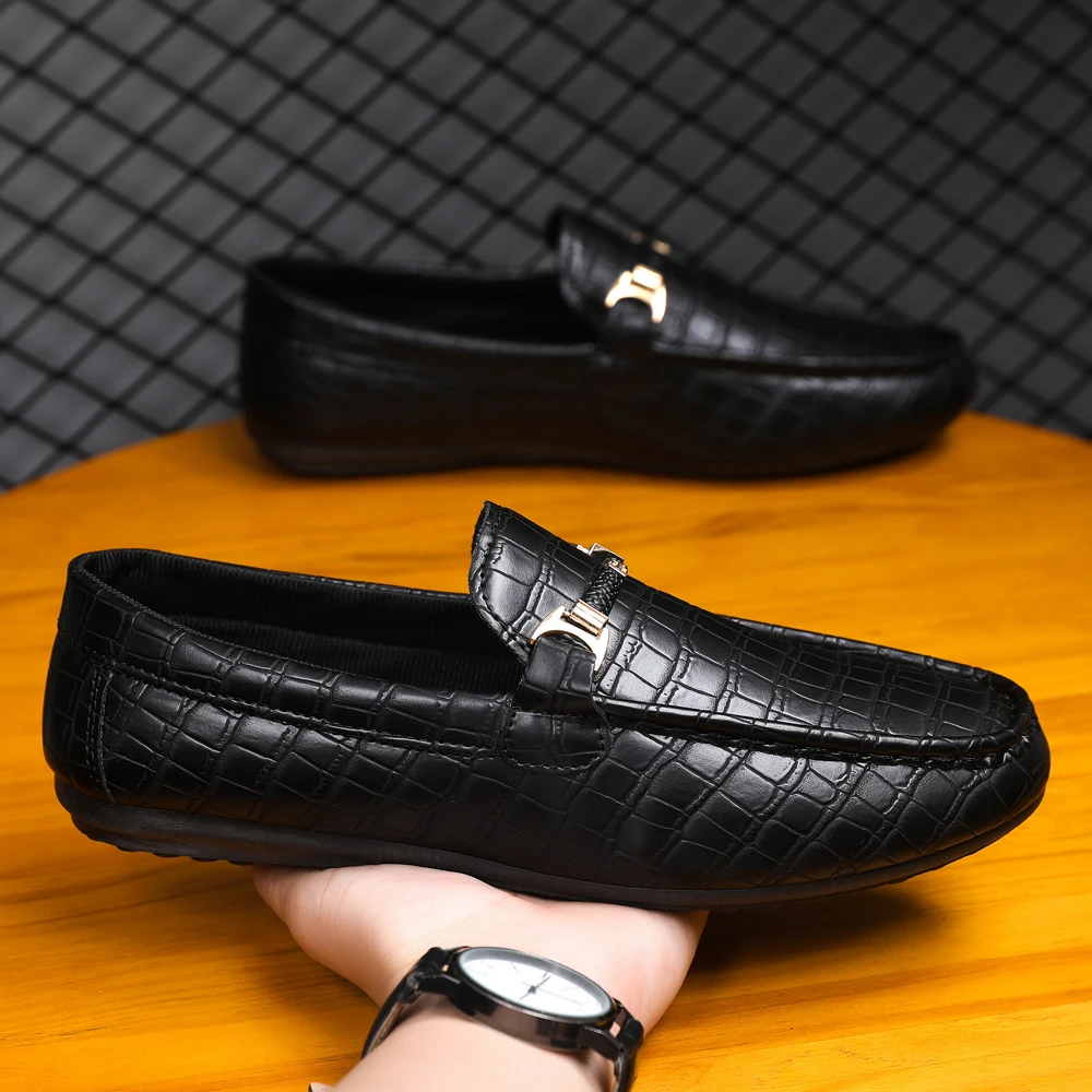 Men'S Shoes Brogues - รองเท้าหนังสังคมแบบคลาสสิกสำหรับผู้ชาย รองเท้าหนังแบบสวม รองเท้าสำหรับงานแต่งงาน รองเท้าลำลอง รองเท้าบร็อก รองเท้าทำงาน