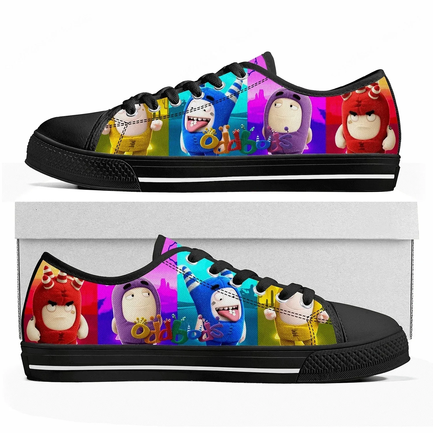 Men Shoes Singapore - โอดบอดส์ โลว์ท็อปรองเท้าผ้าใบผู้หญิงบุรุษคุณภาพสูงรองเท้าผ้าใบลำลองสิงคโปร์อะนิเมะการ์ตูนปรับแต่งรองเท้า