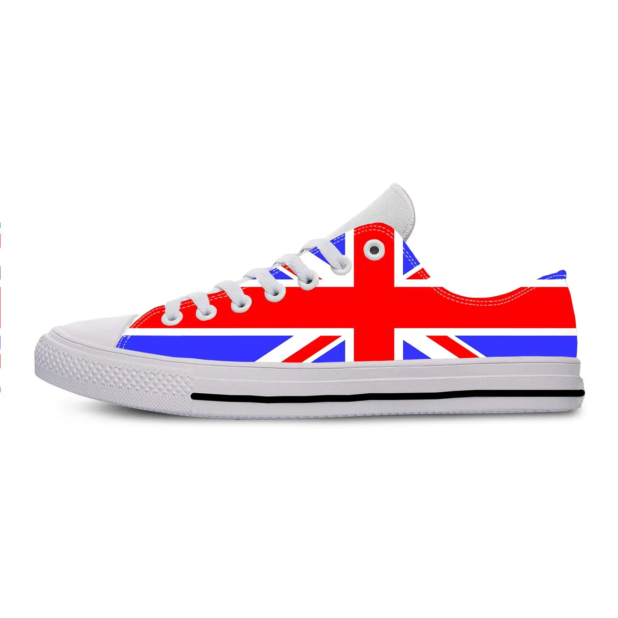 Men Shoes Uk - สหราชอาณาจักร อังกฤษ ยูเนี่ยนแจ็ค ธงอังกฤษ บริเตนใหญ่ รองเท้าผ้าลำลอง