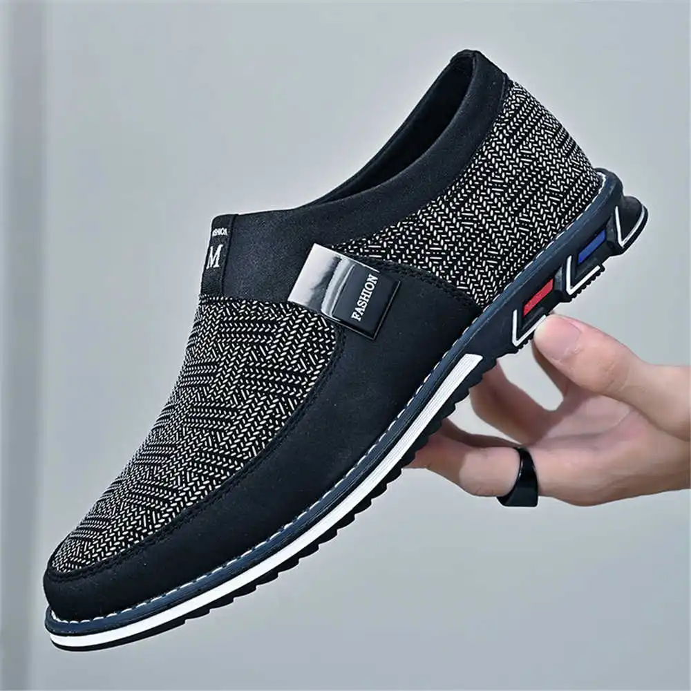 Men Shoes White Colour - สีน้ําเงินเข้ม 44-45 ฤดูร้อนรองเท้าขายเดิน Beige รองเท้าผ้าใบผู้ชาย Mens
