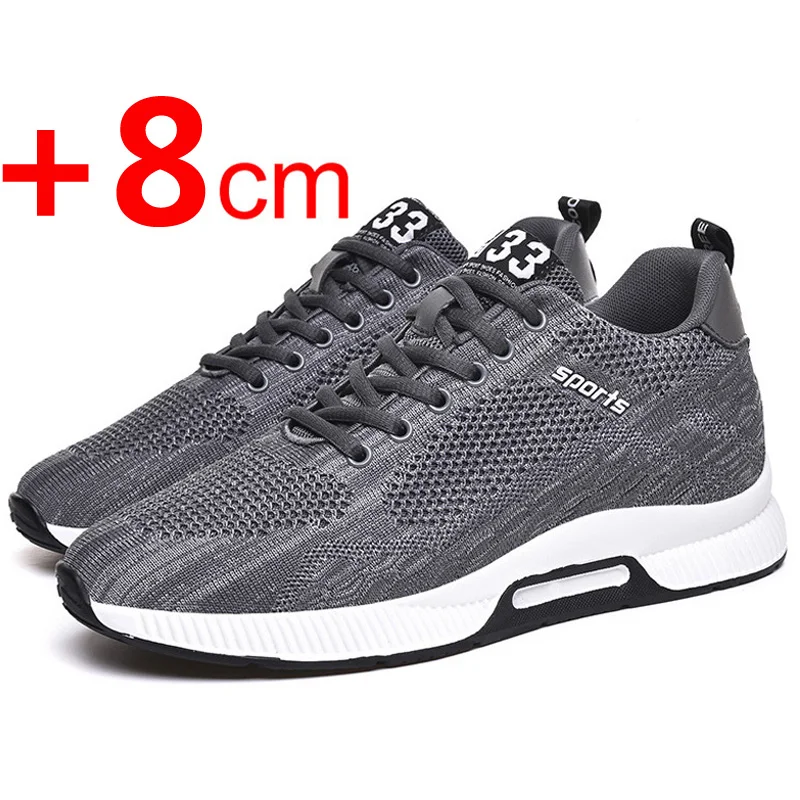Men Shoes H&M - รองเท้าผู้ชายเสริมส้น 6 ซม. รองเท้ากีฬาลำลองเพิ่มความสูง ไซส์ 48