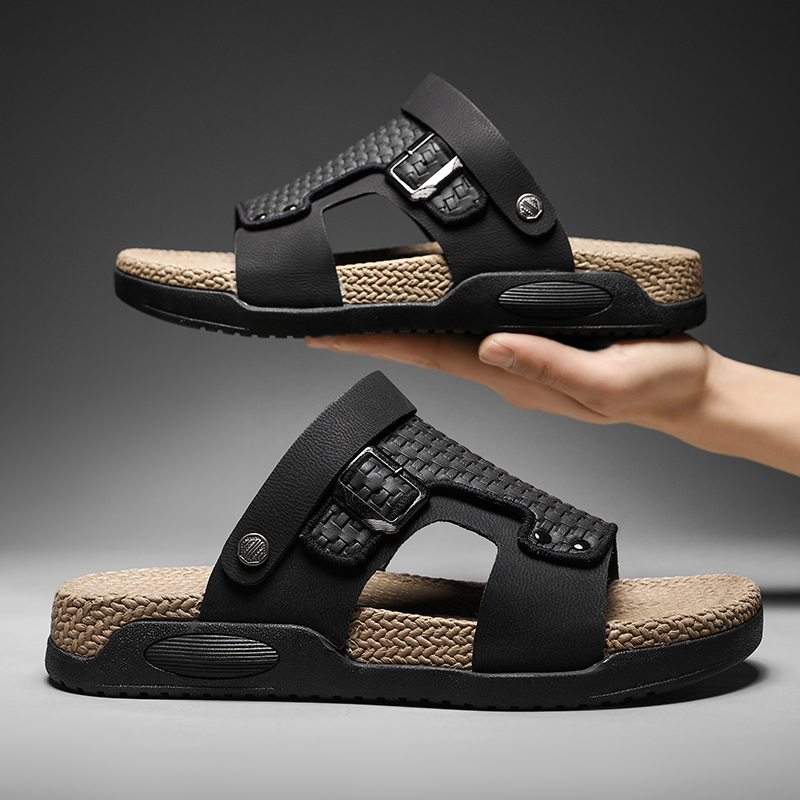 Men'S Shoes Birkenstock - รองเท้าแตะลำลองสำหรับผู้ชาย รุ่นใหม่สำหรับฤดูร้อน ระบายอากาศได้ดี กันลื่น ใส่สบาย พื้นนุ่ม