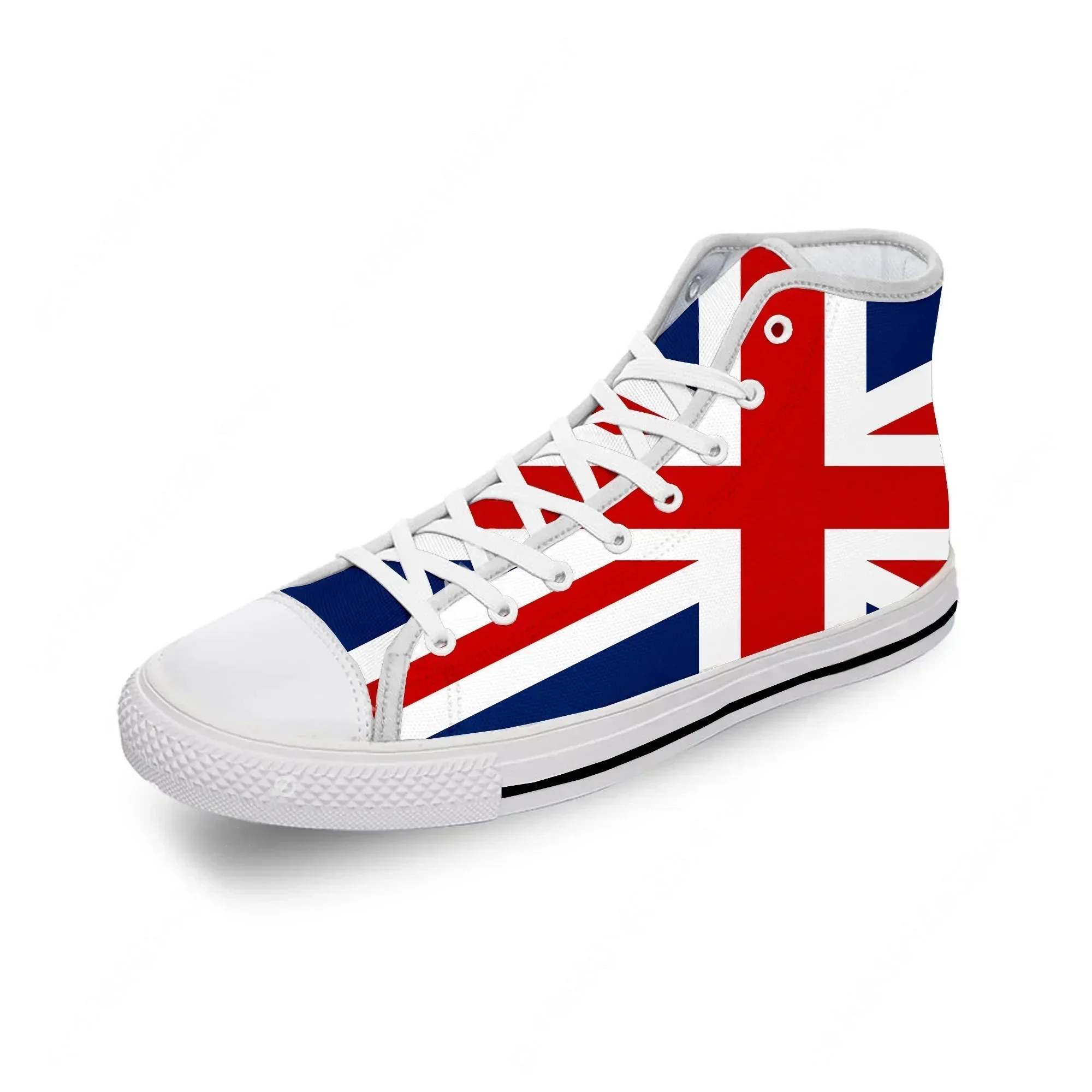 Men Shoes Uk - อังกฤษ ธงชาติอังกฤษ ยูเนี่ยนแจ็ค ผ้าสีขาว แฟชั่น 3D