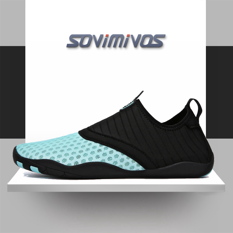 Men'S Shoes Vibram - Unisex รองเท้าน้ำว่ายน้ำดำน้ำถุงเท้าฤดูร้อน Aqua รองเท้าแตะชายหาดแบนรองเท้า Seaside Non-Slip