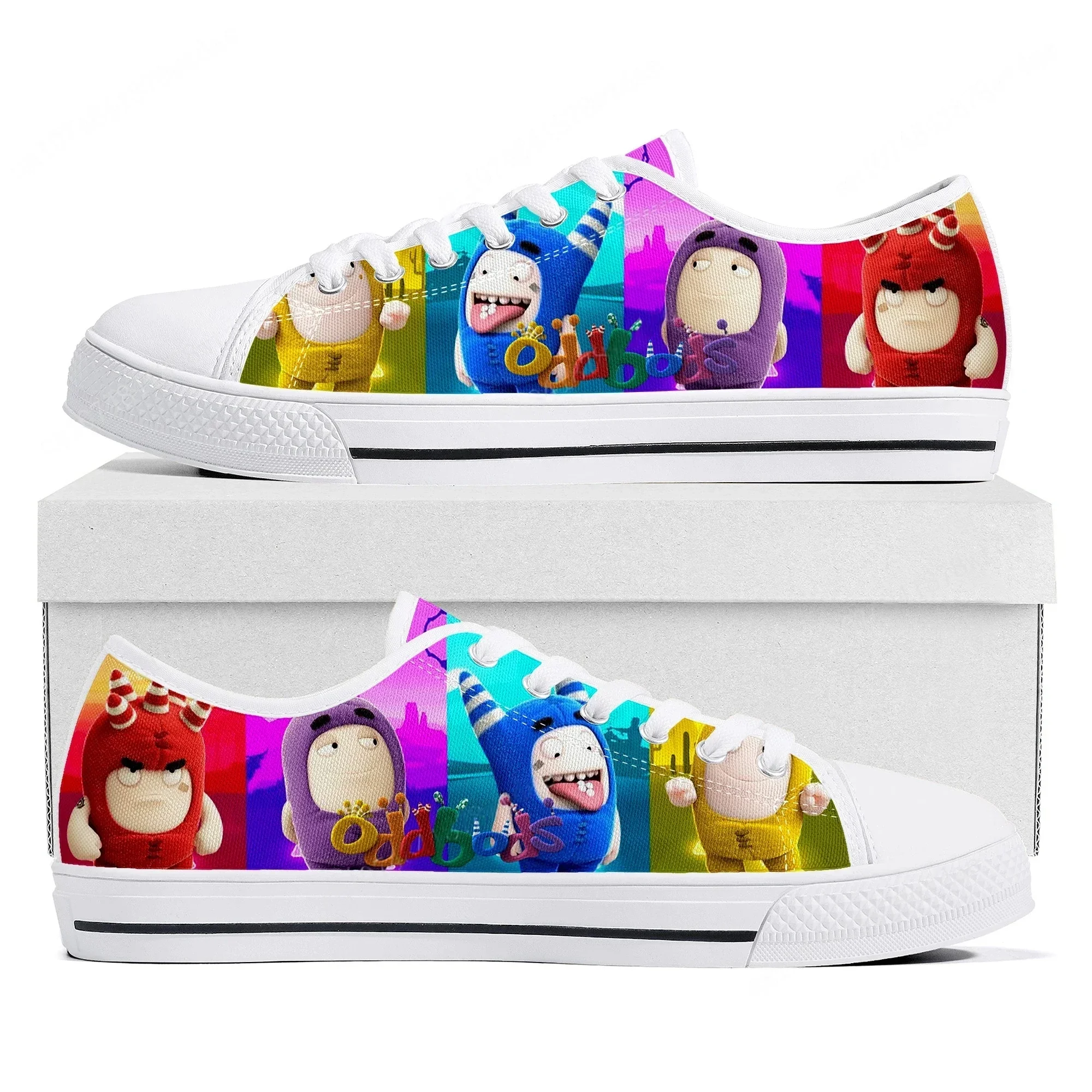 Men Shoes Singapore - ออดบอดส์ โลว์ท็อปรองเท้าผ้าใบสตรีบุรุษวัยรุ่นคุณภาพสูงรองเท้าผ้าใบคู่สิงคโปร์การ์ตูนการ์ตูนรองเท้าสั่งทำพิเศษ