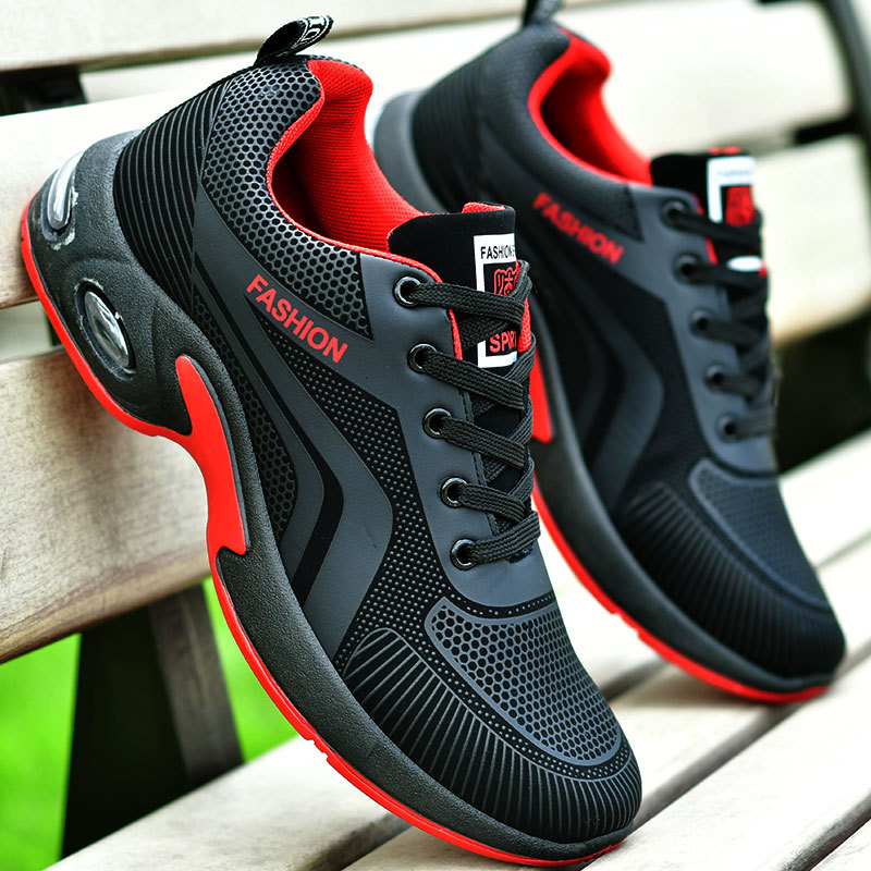 Men Shoes Trainers - รองเท้าผ้าใบลําลองผู้ชายใหม่Breathableกีฬารองเท้าชายฤดูใบไม้ผลิแฟชั่นAntislipสวมใส่รองเท้าวิ่งกลางแจ้งรองเท้าผู้ชาย