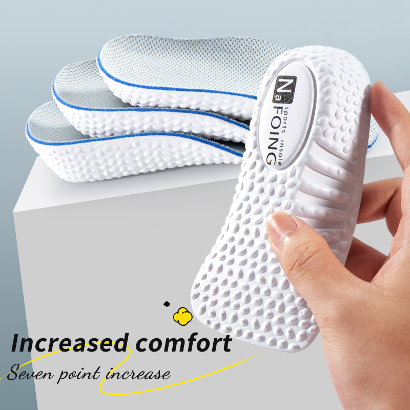 Men Shoes H&M - แผ่นรองพื้นรองเท้าเพิ่มความสูง สำหรับผู้ชายและผู้หญิง รองรับอุ้งเท้า แก้ไขเท้าแบน รองเท้าผ้าใบ ยกส้น