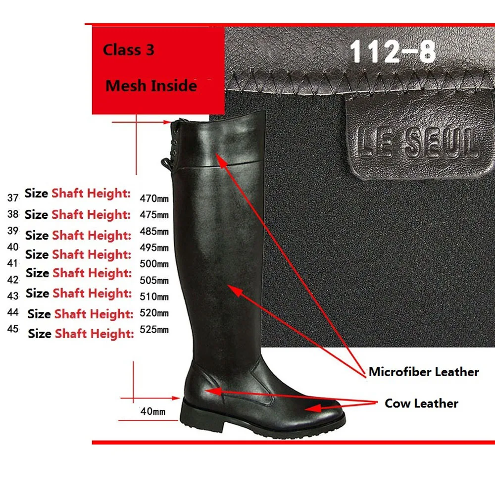 Men Shoes Boots - แฟชั่นผู้ชายของแท้หนัง Guard of Honor Horse Riding