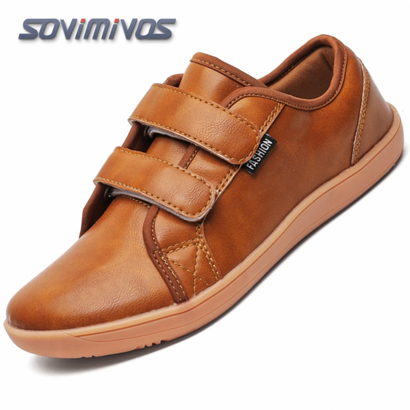 Men'S Shoes Vibram - รองเท้าทรงมินิมอลหัวกว้าง รองเท้าลำลองแบบเท้าเปล่า รองเท้าผ้าใบแฟชั่นสำหรับผู้หญิงและผู้ชาย น้ำหนักเบา ติดตีนตุ๊กแก หนังเทียม