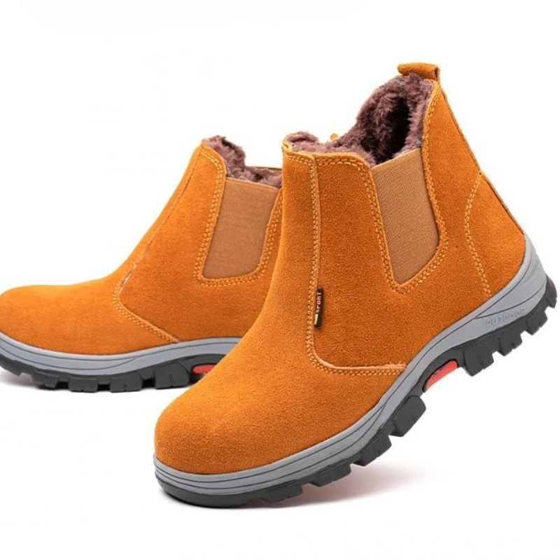รองเท้าเซฟตี้หนังวัวบุขนหนานุ่ - Men Shoes Online บทวิจารณ์และราคา
