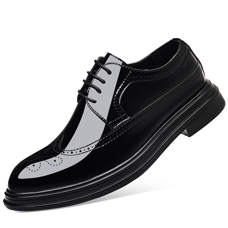 รองเท้าหนังแก้วผู้ชายแบบ Brogu - Men Shoes For Wedding บทวิจารณ์และราคา