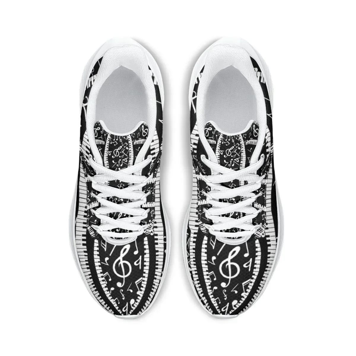รองเท้าผ้าใบพิมพ์ลายโน้ตดนตรี  - Men Shoes Trainers บทวิจารณ์และราคา