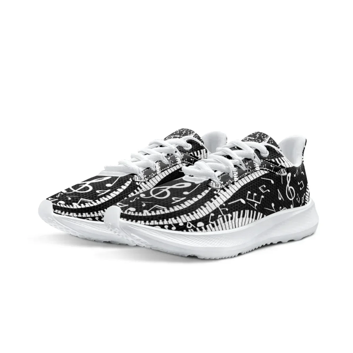รองเท้าผ้าใบพิมพ์ลายโน้ตดนตรี  - Men Shoes Trainers บทวิจารณ์และราคา
