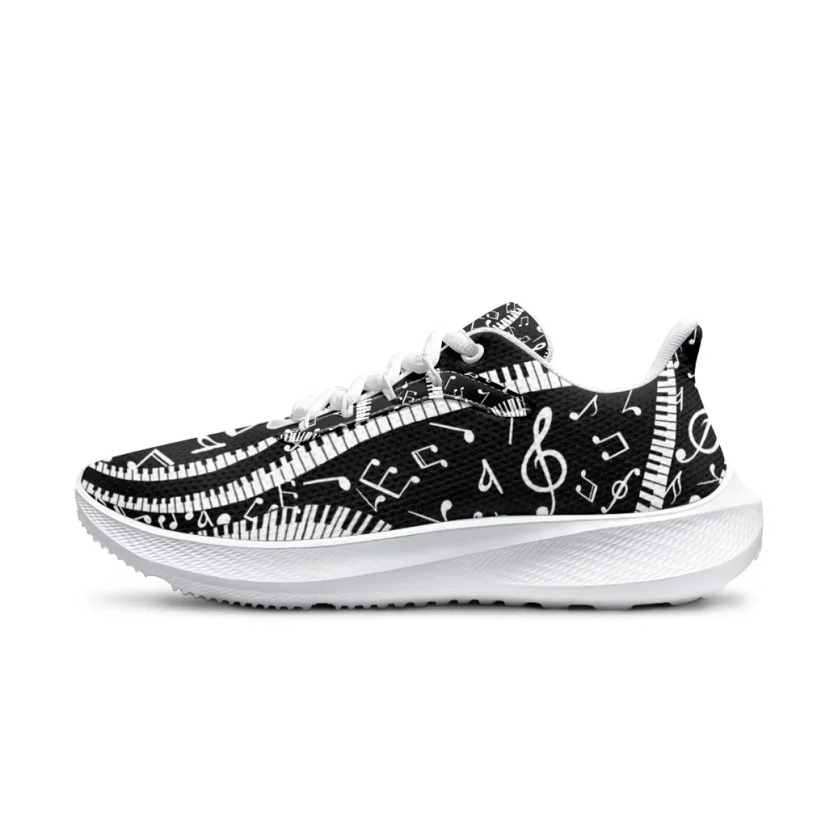 รองเท้าผ้าใบพิมพ์ลายโน้ตดนตรี  - Men Shoes Trainers บทวิจารณ์และราคา