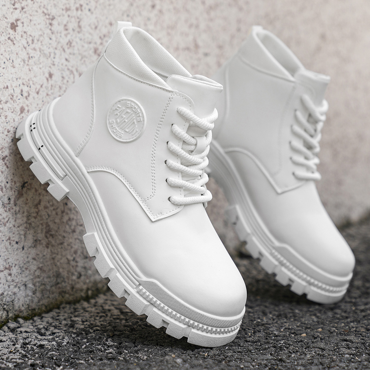 รองเท้าบูทมอเตอร์ไซค์สีขาวสำหร - Men Shoes Type บทวิจารณ์และราคา