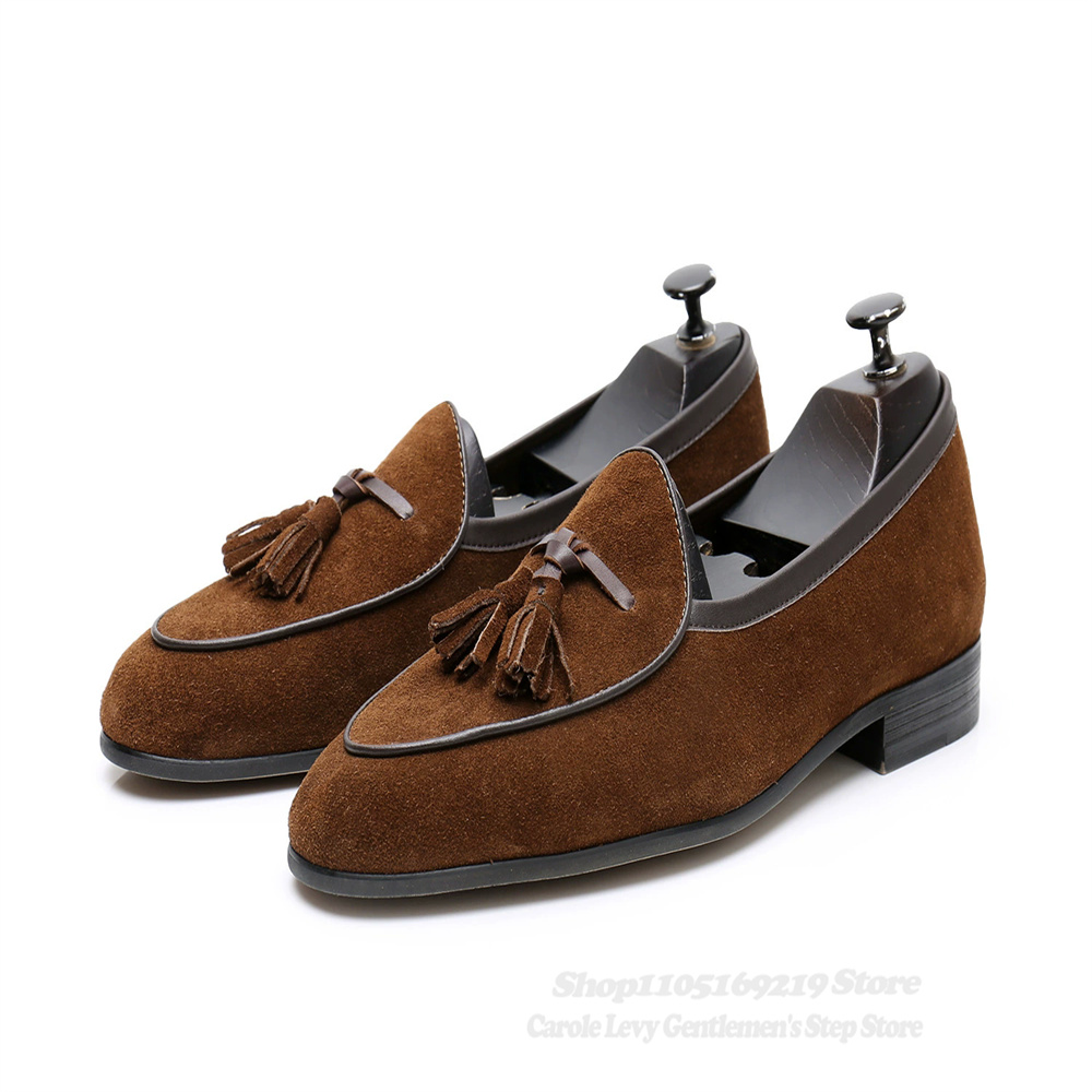 รองเท้าโลฟเฟอร์ผู้ชายตกแต่งพู่ - Men'S Shoes Navy Blue บทวิจารณ์และราคา