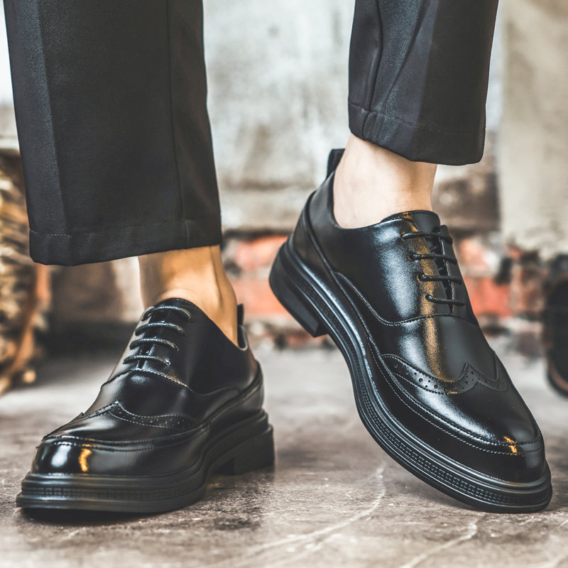 รองเท้าหนังเพิ่มความสูงสำหรับผ - Men Shoes For Wedding บทวิจารณ์และราคา