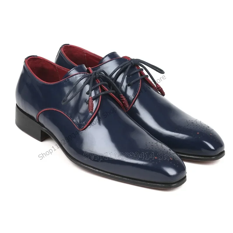 รองเท้าเดอร์บี้สีน้ำเงินกรมท่า - Men'S Shoes Navy Blue บทวิจารณ์และราคา