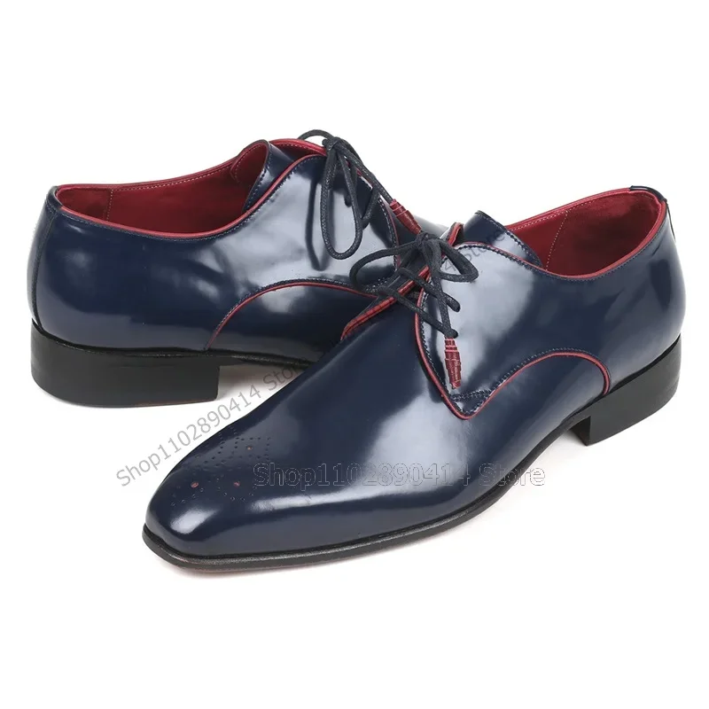 รองเท้าเดอร์บี้สีน้ำเงินกรมท่า - Men'S Shoes Navy Blue บทวิจารณ์และราคา