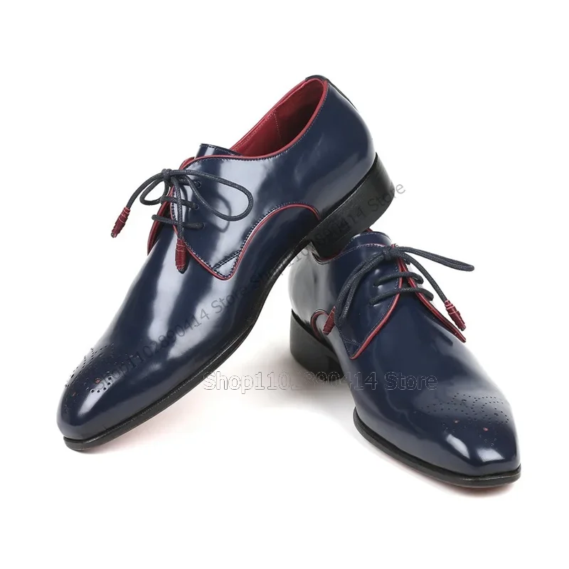รองเท้าเดอร์บี้สีน้ำเงินกรมท่า - Men'S Shoes Navy Blue บทวิจารณ์และราคา