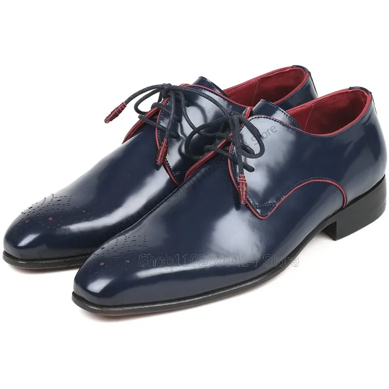 รองเท้าเดอร์บี้สีน้ำเงินกรมท่า - Men'S Shoes Navy Blue บทวิจารณ์และราคา
