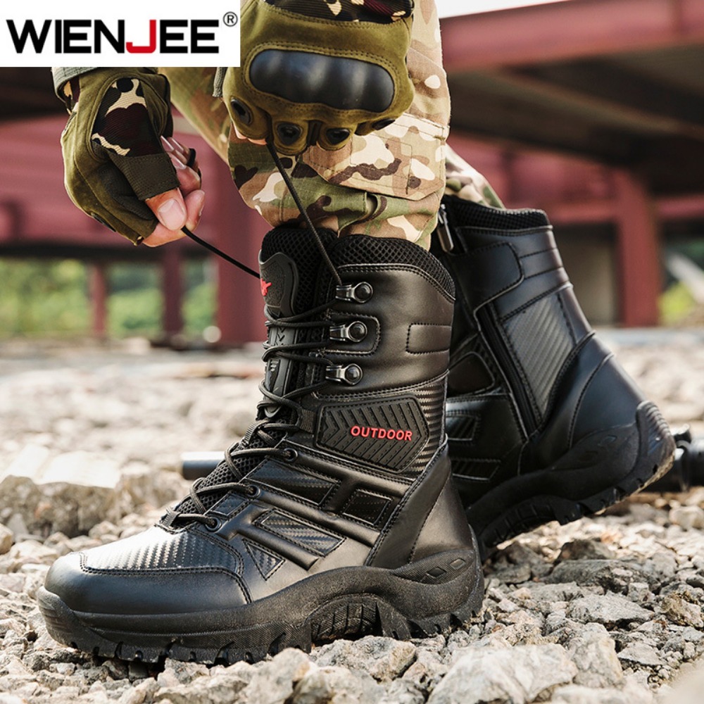 รองเท้าบูทหนังหุ้มข้อสูงคุณภาพ - Men Shoes Type บทวิจารณ์และราคา