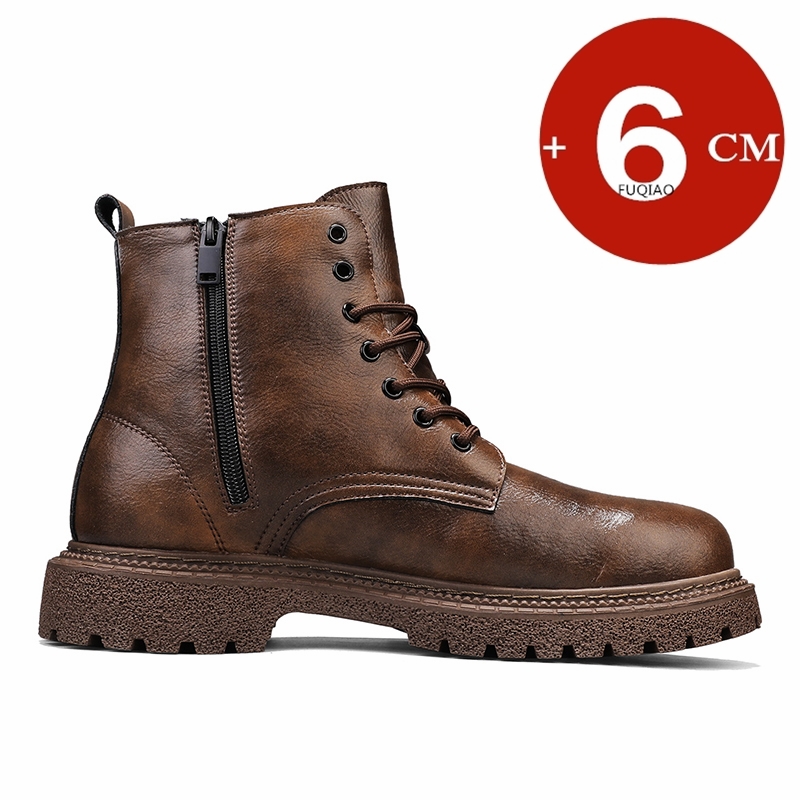 รองเท้าบูทเพิ่มความสูง 6 ซม. ส - Men Shoes Boots บทวิจารณ์และราคา