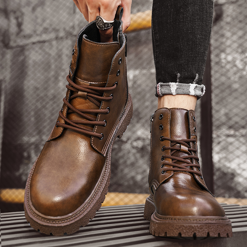 รองเท้าบูทเพิ่มความสูง 6 ซม. ส - Men Shoes Boots บทวิจารณ์และราคา
