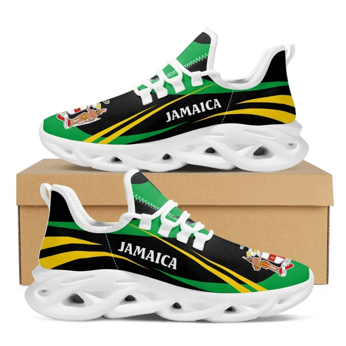 รองเท้าผ้าใบลายธงชาติจาเมกาสำห - Men Shoes Trainers บทวิจารณ์และราคา