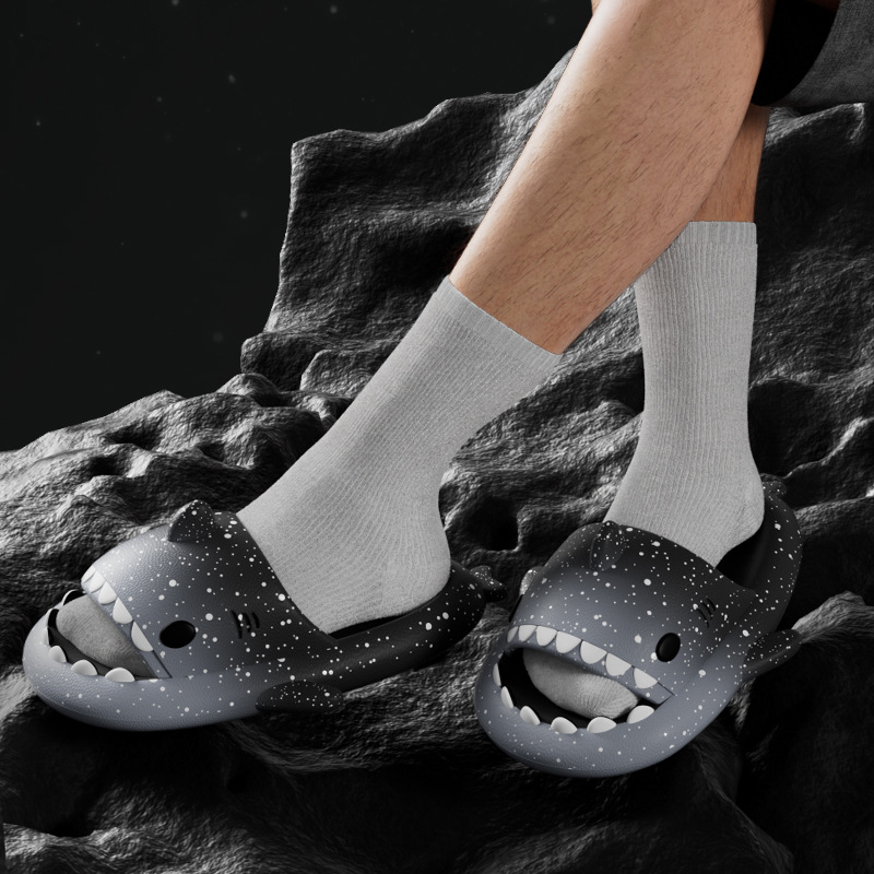น่ารักการ์ตูน Shark รองเท้าแตะ - Men'S Shoes In Style บทวิจารณ์และราคา
