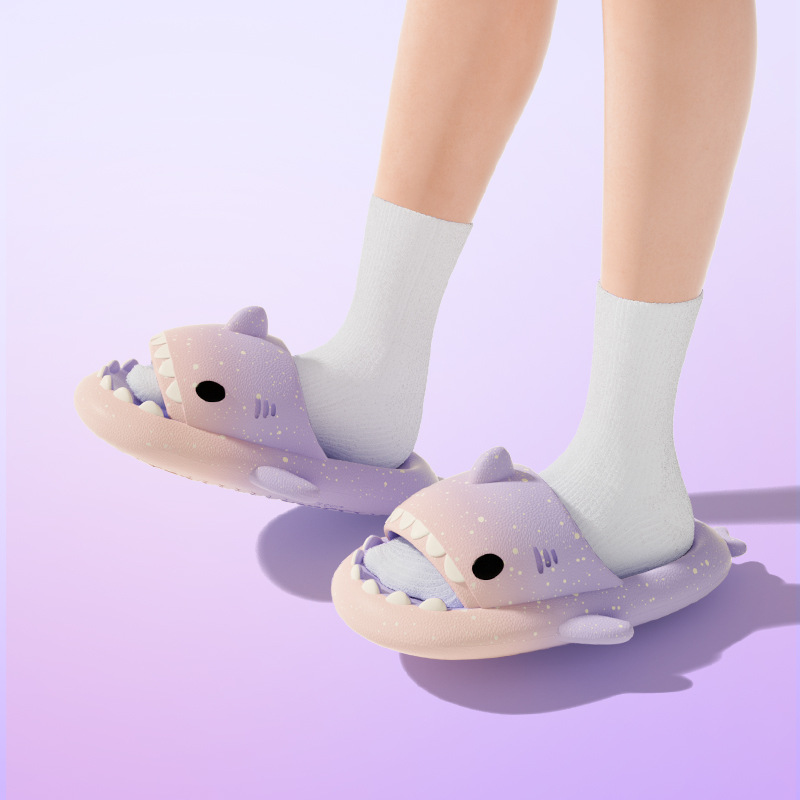 น่ารักการ์ตูน Shark รองเท้าแตะ - Men'S Shoes In Style บทวิจารณ์และราคา