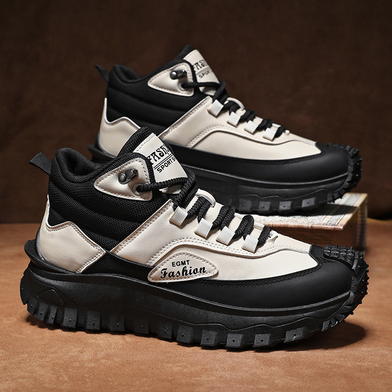 รองเท้าบูทเดินป่าหุ้มข้อกลางสี - Men Shoes White Colour บทวิจารณ์และราคา