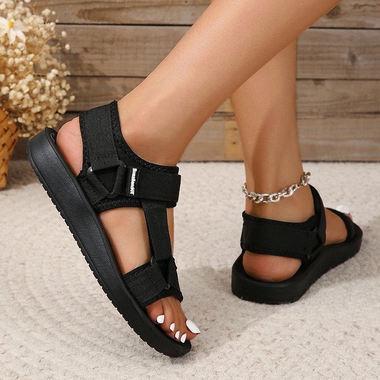 รองเท้าแตะผู้หญิงใหม่รองเท้ากี - Velcro Strap Sandal บทวิจารณ์และราคา