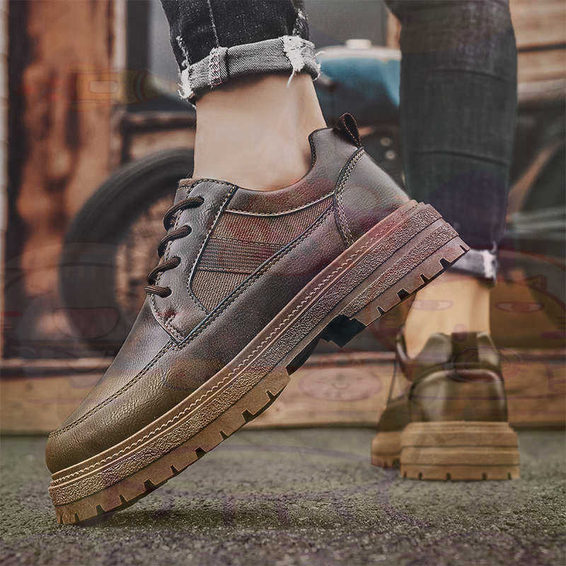Dark Natural หนังแฟชั่น Traine - Men Shoes White Colour บทวิจารณ์และราคา