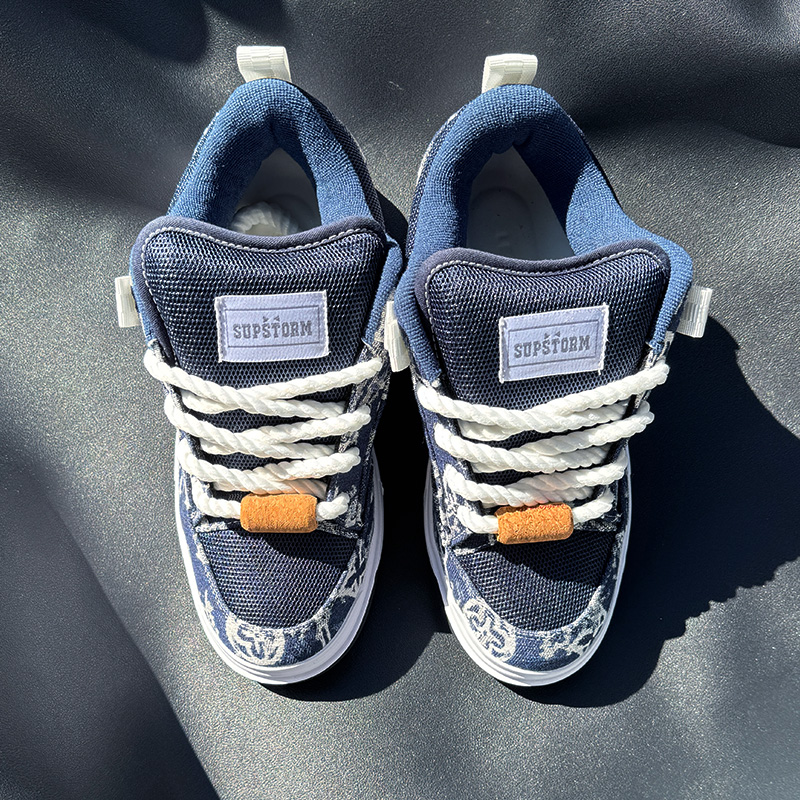 รองเท้าโลฟเฟอร์พิมพ์ลายสีน้ำเง - Men'S Shoes Navy Blue บทวิจารณ์และราคา