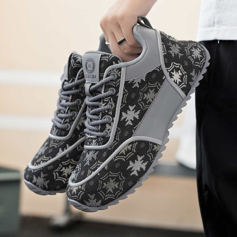 รองเท้าผ้าใบผู้ชายไซส์ใหญ่กันล - Men Shoes Trainers บทวิจารณ์และราคา