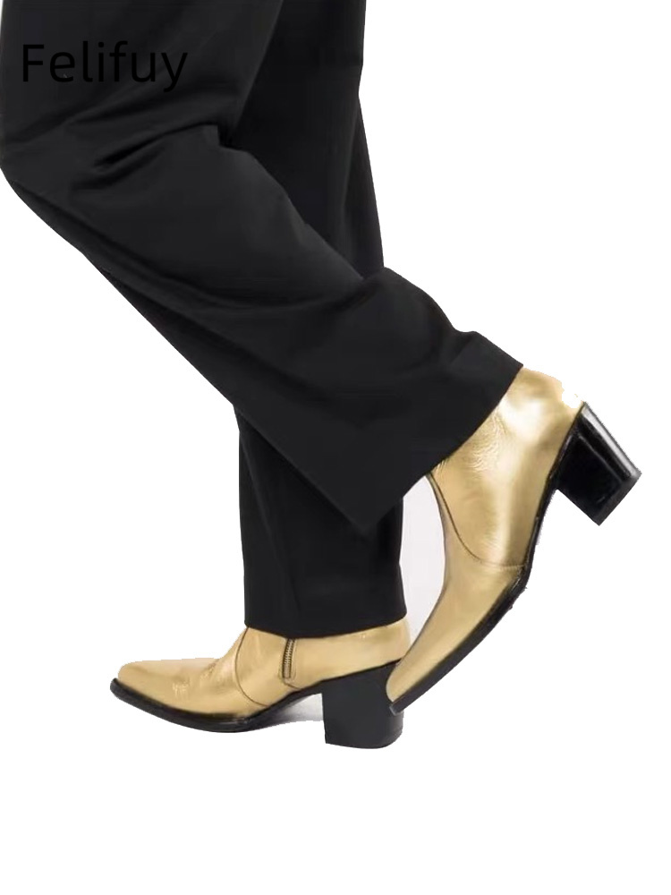 รองเท้าบูทหนังแท้ผู้ชาย New Go - Men Shoes For Wedding บทวิจารณ์และราคา