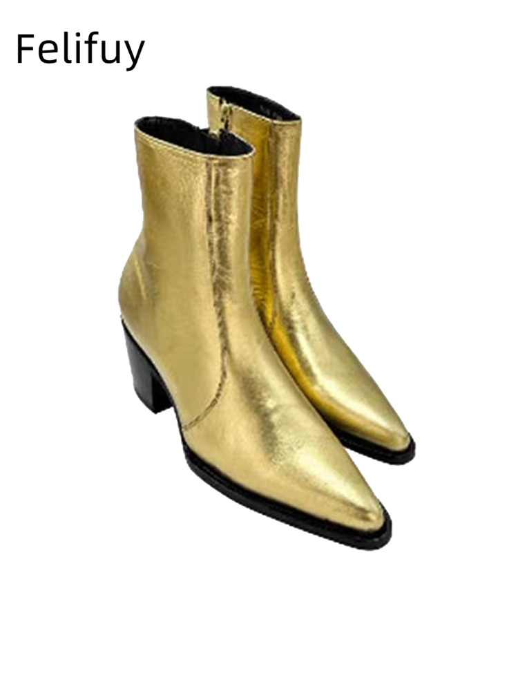 รองเท้าบูทหนังแท้ผู้ชาย New Go - Men Shoes For Wedding บทวิจารณ์และราคา