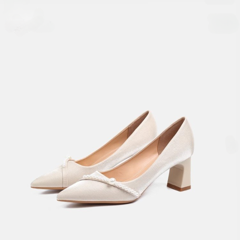 รองเท้าส้นตึกหัวแหลมประดับมุกส - Men Shoes H&M บทวิจารณ์และราคา
