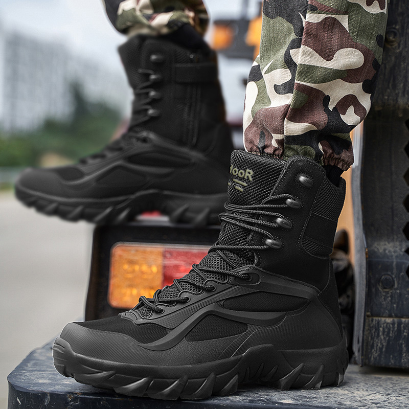 รองเท้าผู้ชายรองเท้าบู๊ตยุทธวิ - Men Shoes Type บทวิจารณ์และราคา