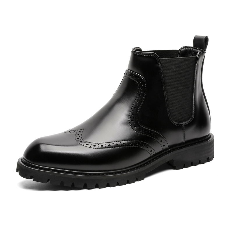 รองเท้าบูทเชลซีแบบสวมสำหรับงาน - Men'S Shoes Brogues บทวิจารณ์และราคา