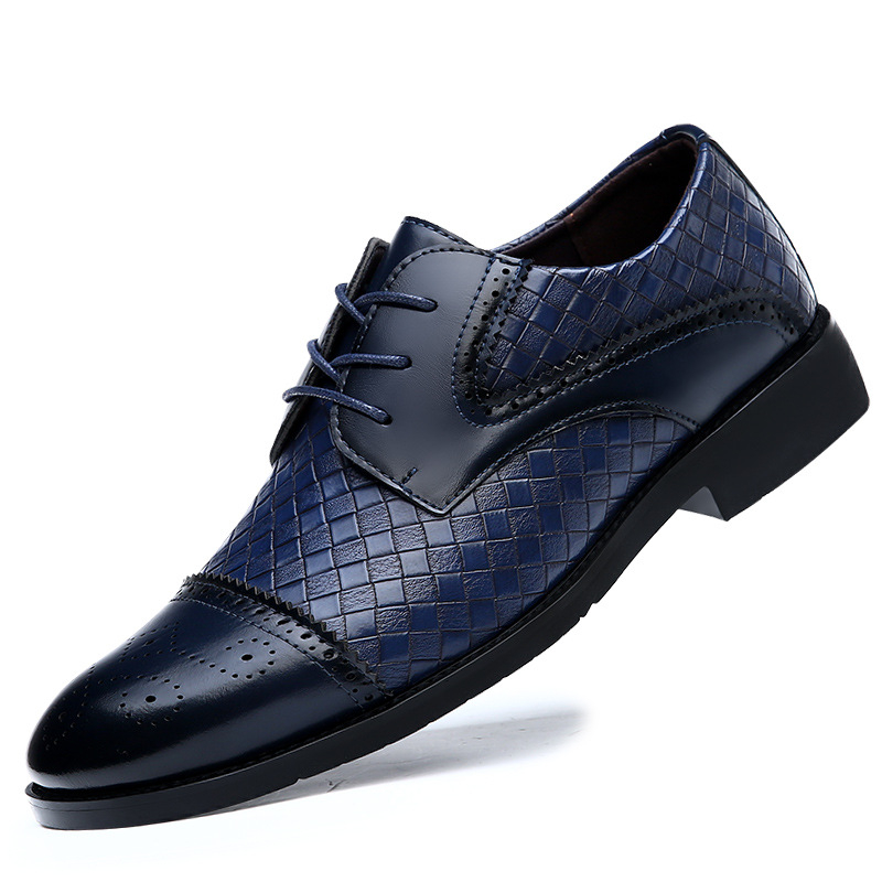 รองเท้าออกซ์ฟอร์ดแบบผูกเชือกสี - Men'S Shoes Navy Blue บทวิจารณ์และราคา